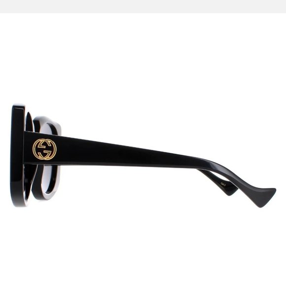 NEW GUCCI GG1257S 001 WOMEN'S SUNGLASSES BLACK GUCCI - Picture 6 of 7